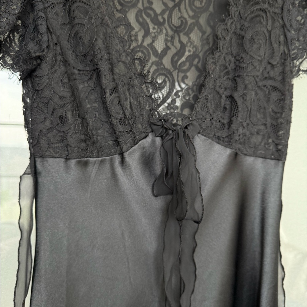 Christian Dior black satin nightgown - Picture 10 of 12